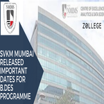 SVKM Mumbai Released Important Dates For BDes Programme